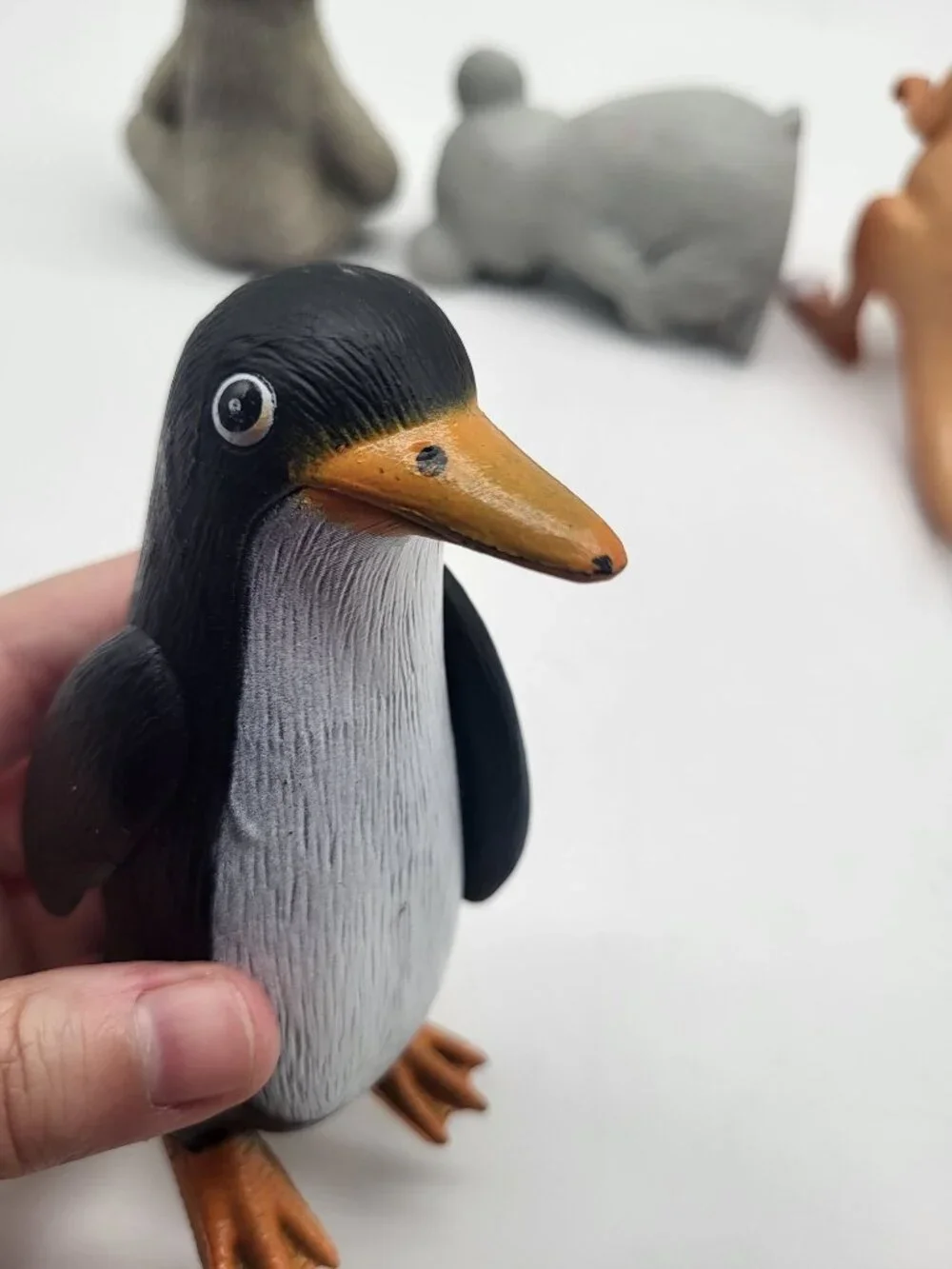 Ankyo Plastic Wild Life Figures Sloth Koala Panda Kangaroo Penguin Polar Bear